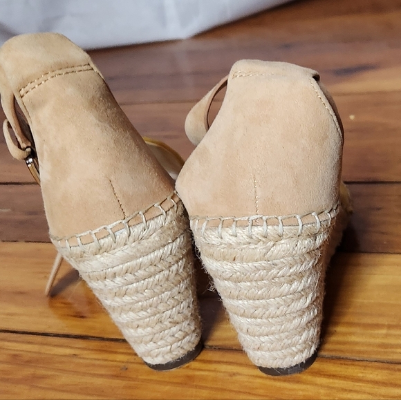 Vince Camuto Womens Leera Yellow Wedge Espadrille Heels Sandals Sz 6.5 - Picture 3 of 5